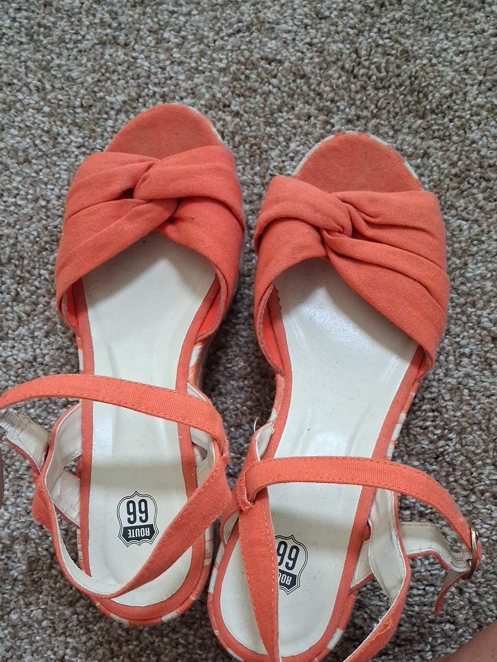 Route 66 Coral Knot Front Ankle Strap Sandals